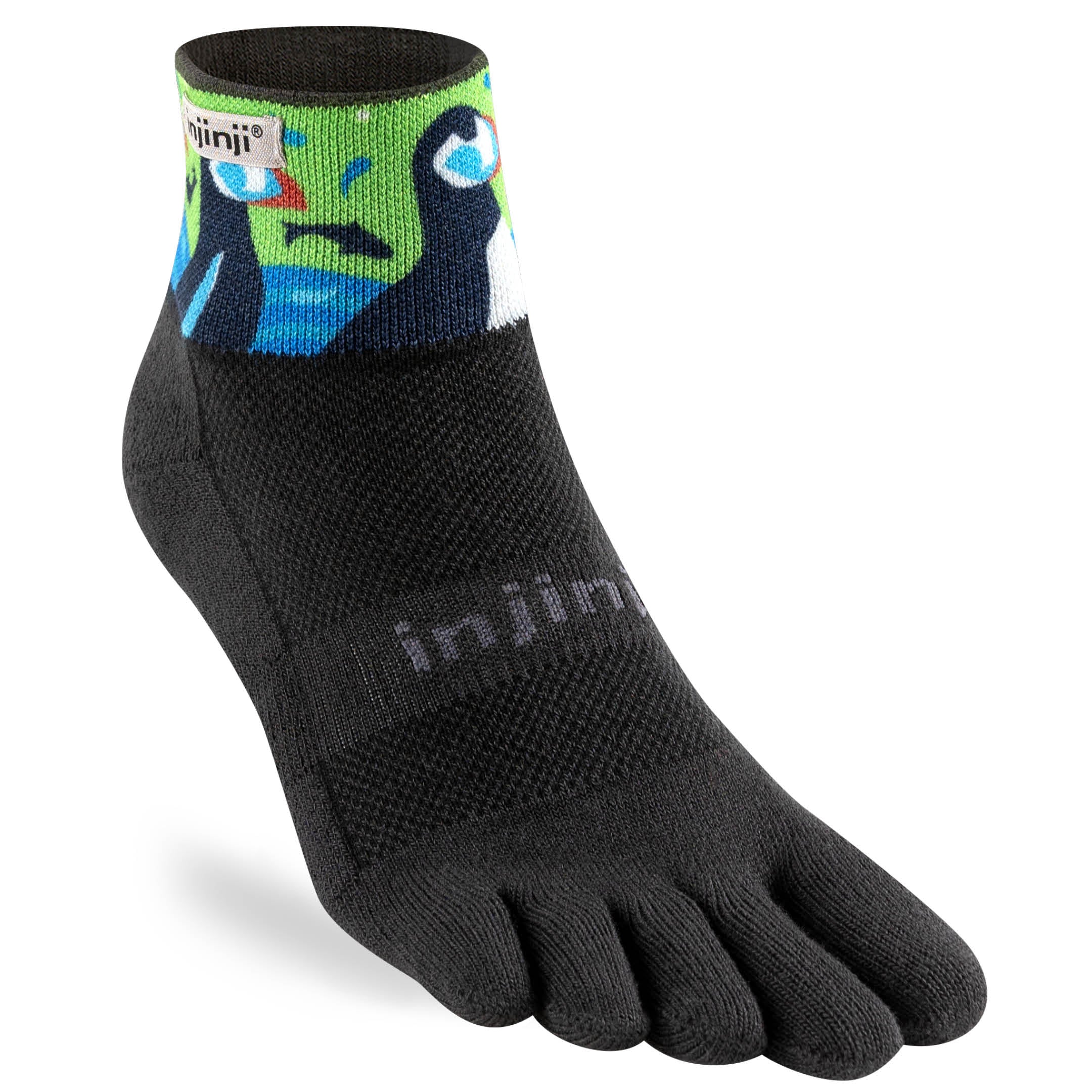 Injinji Trail Midweight Mini Crew Men's Puffins (Artist Designed SUMMER24)